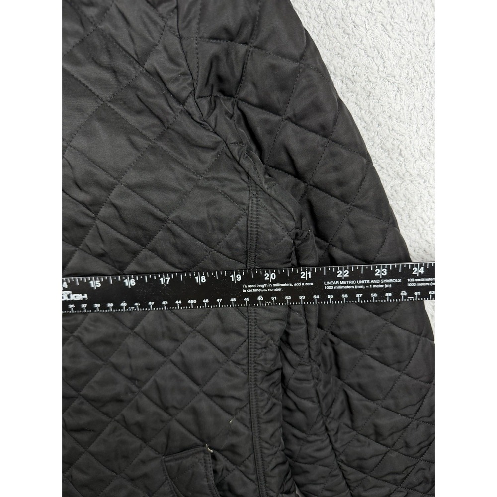 Burberry Brit Women's Black Quilted Nova Check Lined Jacket Women's Sz XL - Picture 7 of 15